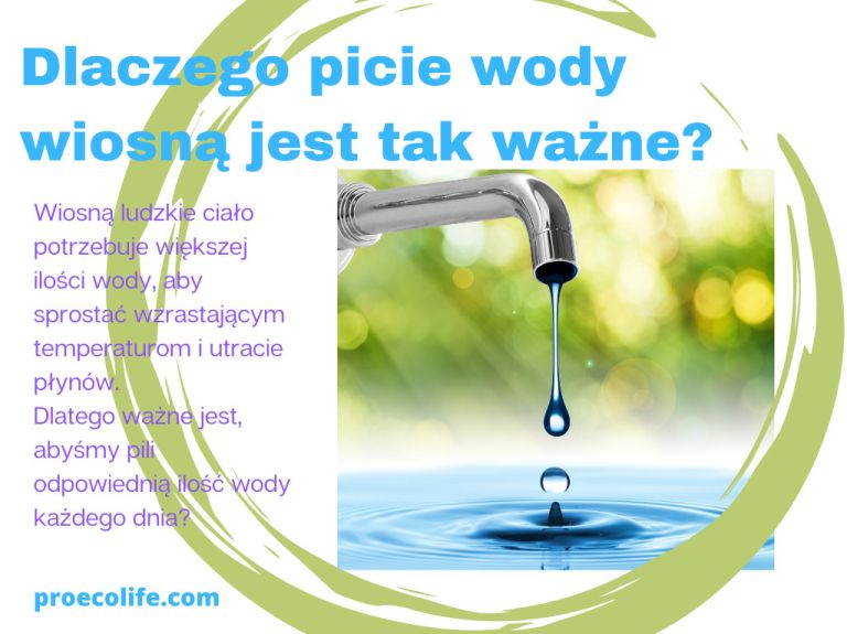 Dlaczego picie wody wiosną jest tak ważne ProEcoLife