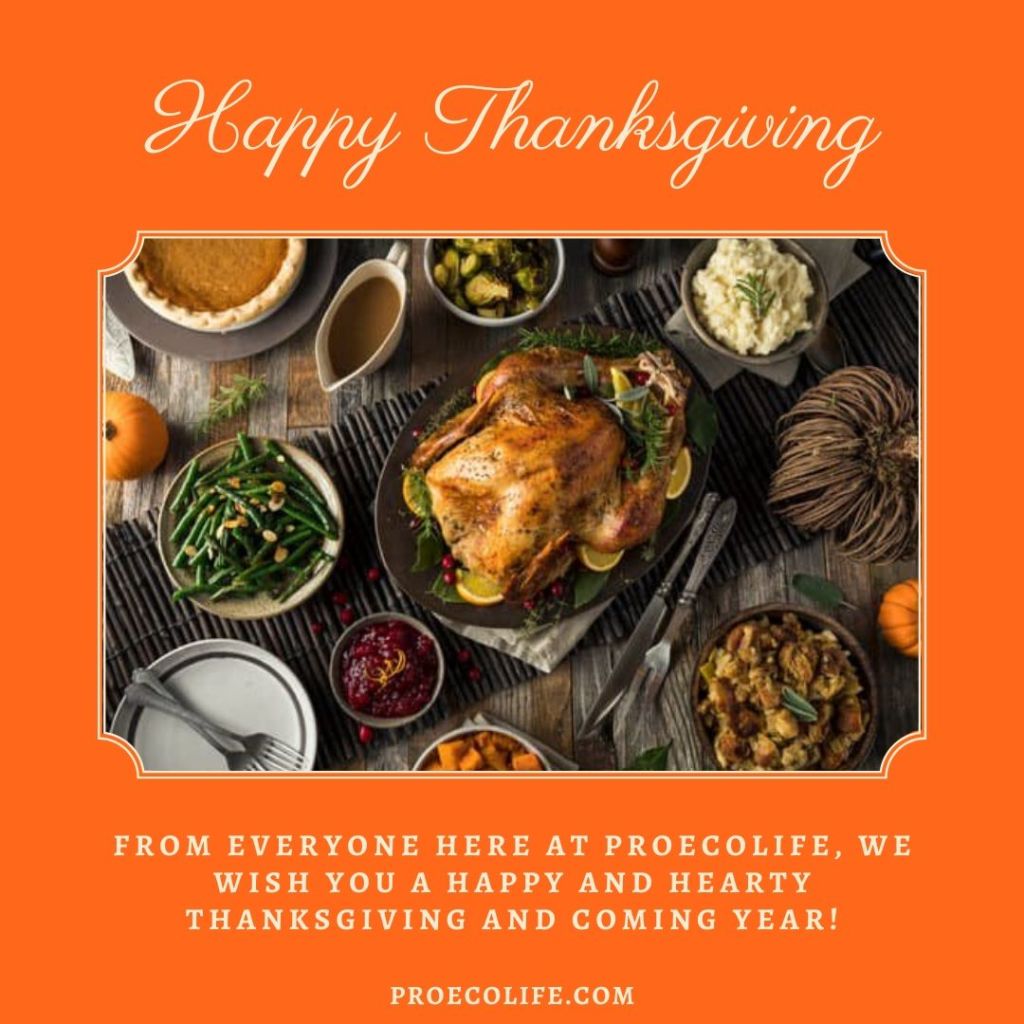 Happy Thanksgiving From ProEcoLife Water Filters A