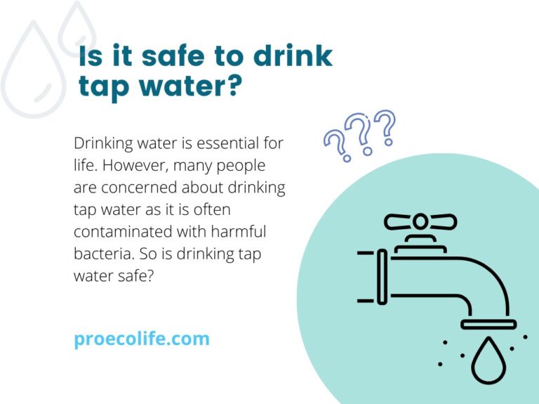 Is it safe to drink tap water? ProEcoLife