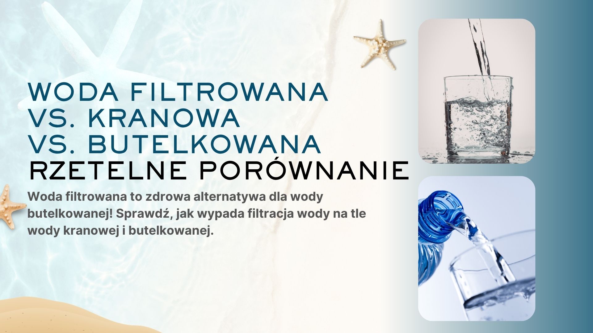 woda filtrowana vs kranowa vs butelkowana Woda filtrowana