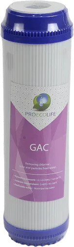 GAC activated carbon filter cartridge for chlorine removal
